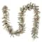 9' X 10" Pre-lit Dunhill® Fir Artificial Christmas Garland with Snow, Red Berries, Cones and 50 Clear Lights